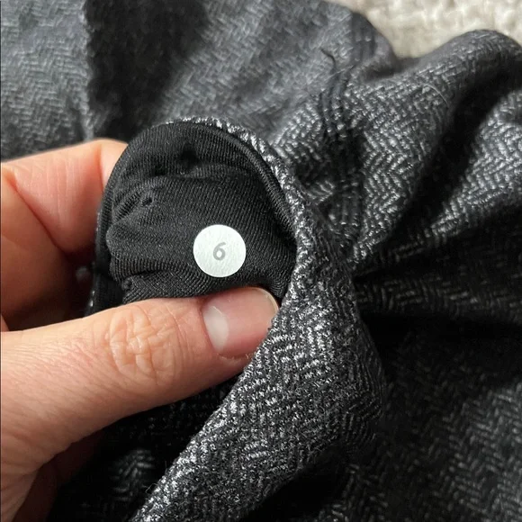 Lululemon Wunder Under Gray Herringbone Leggings 25" - Picture 2 of 4
